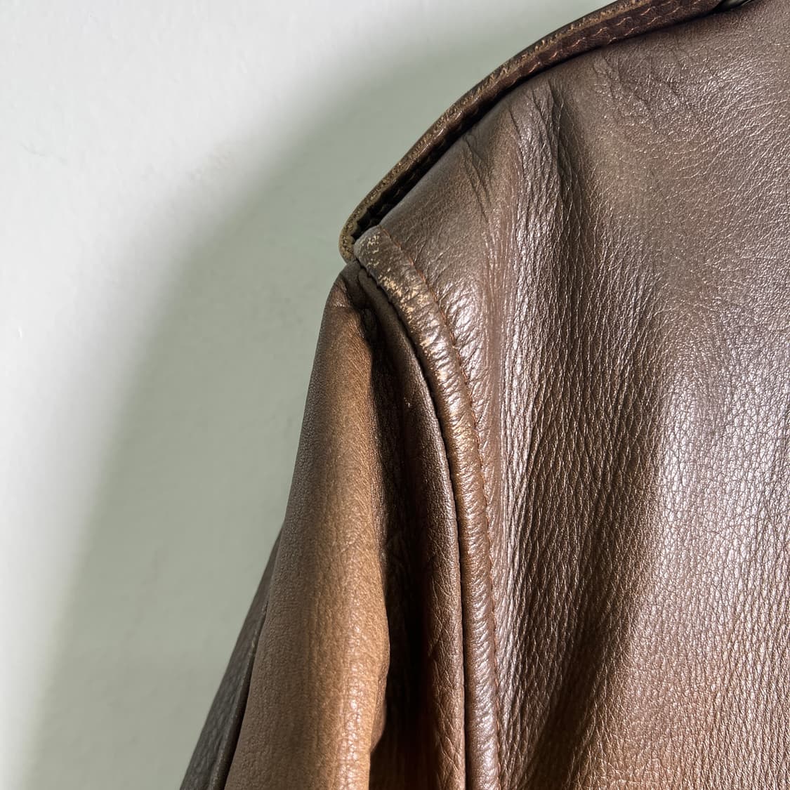 VTG 빈티지 A-2 레더 플라이트 자켓 L 상품이미지9