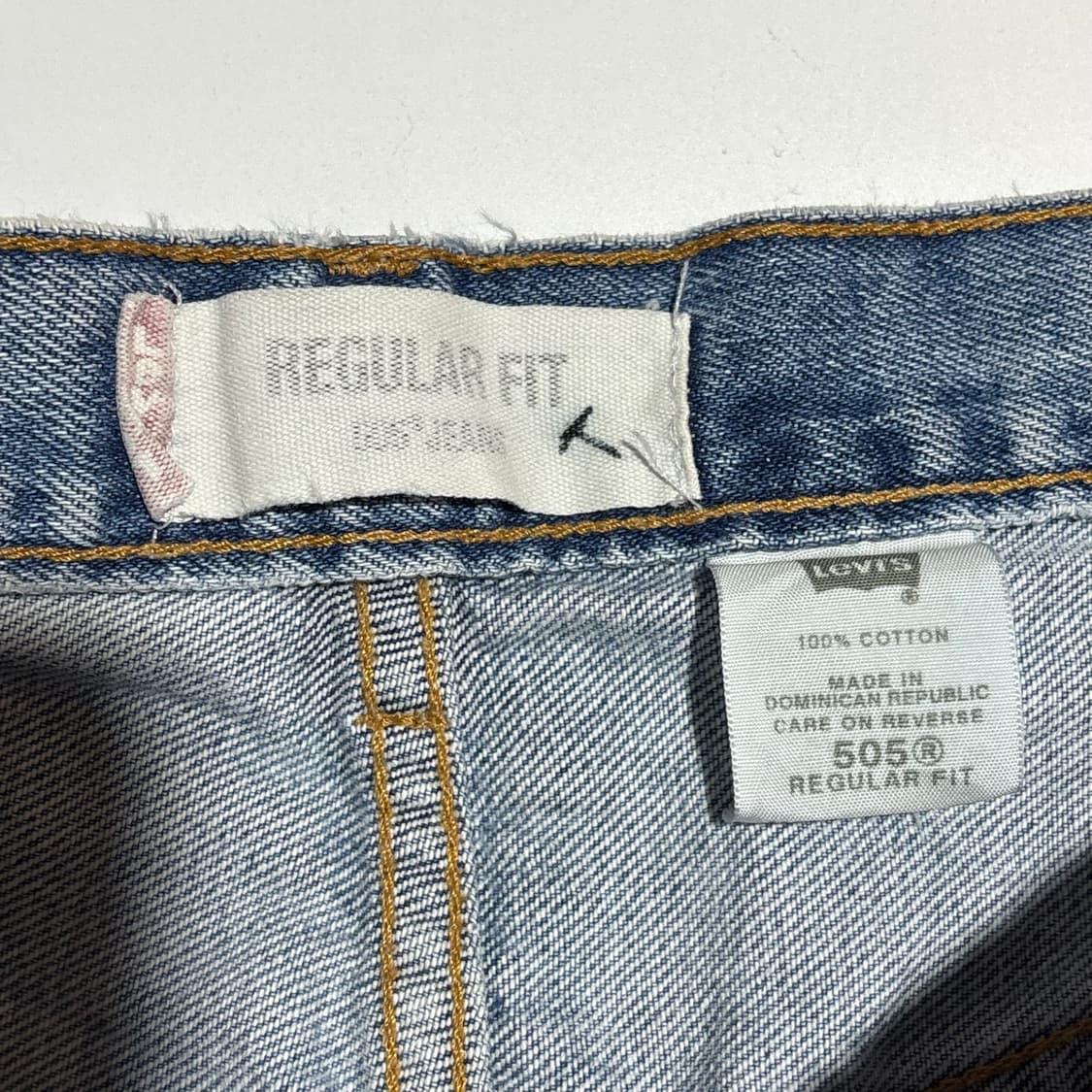 리바이스 505 연청 데님 팬츠 상품이미지3