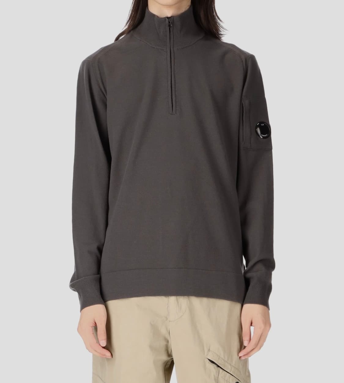 [새상품] CP컴퍼니 메리노울 니트 집업 다크그레이 XL(105) 상품이미지6