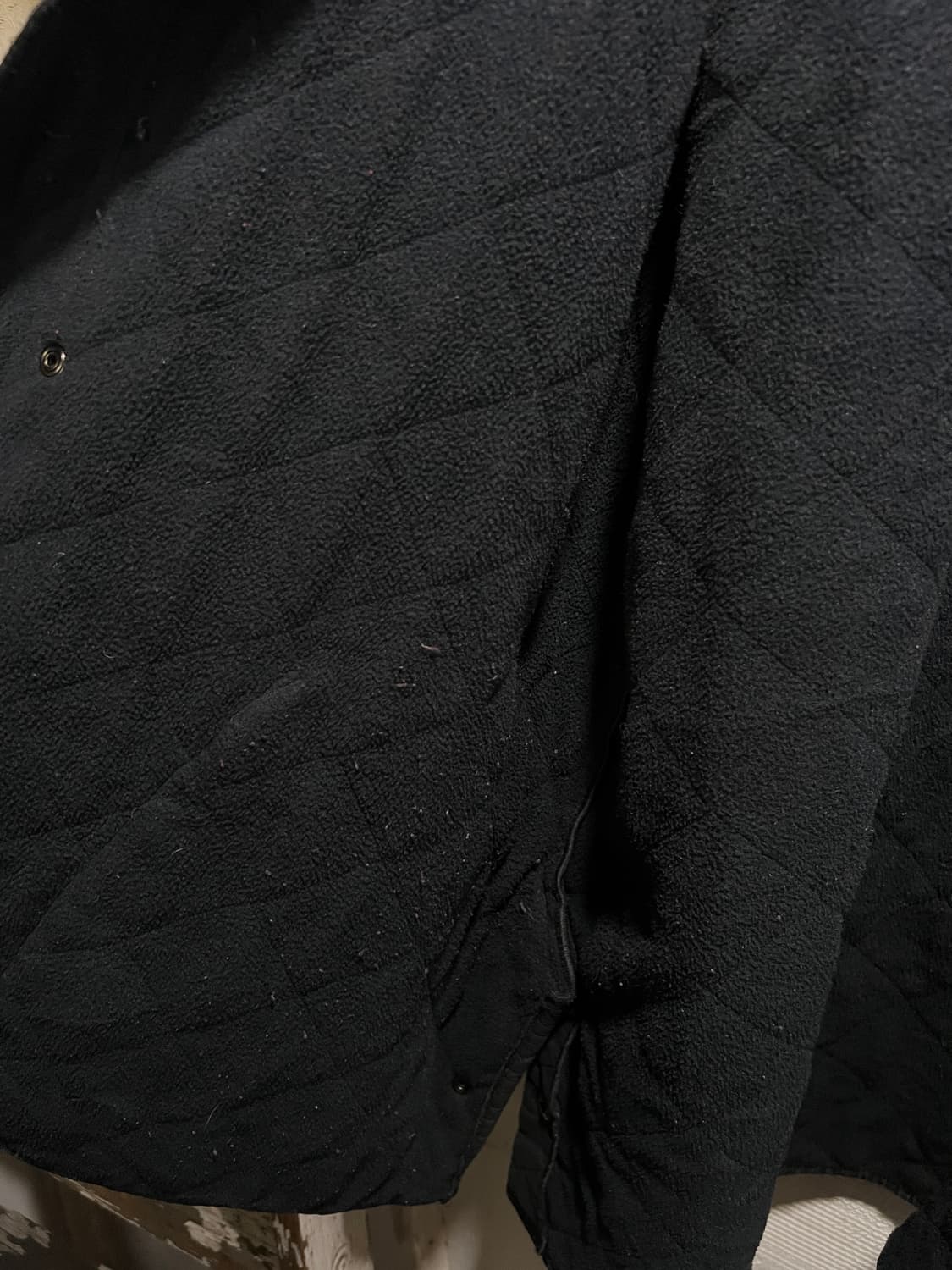 [XL]Barbour 바버 블랙 왁스드 코튼 퀼팅 자켓 상품이미지6