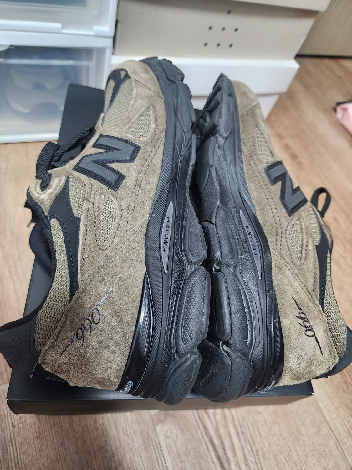 [285] 뉴발란스 x JJJ자운드 990v3 브라운 블랙 상품이미지4