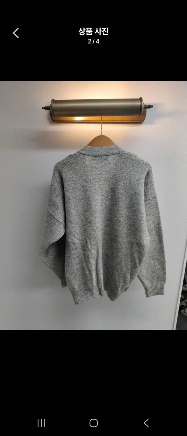 LL/105) Shetland Islands 셔틀랜드 아가일 울 가디건 상품이미지2