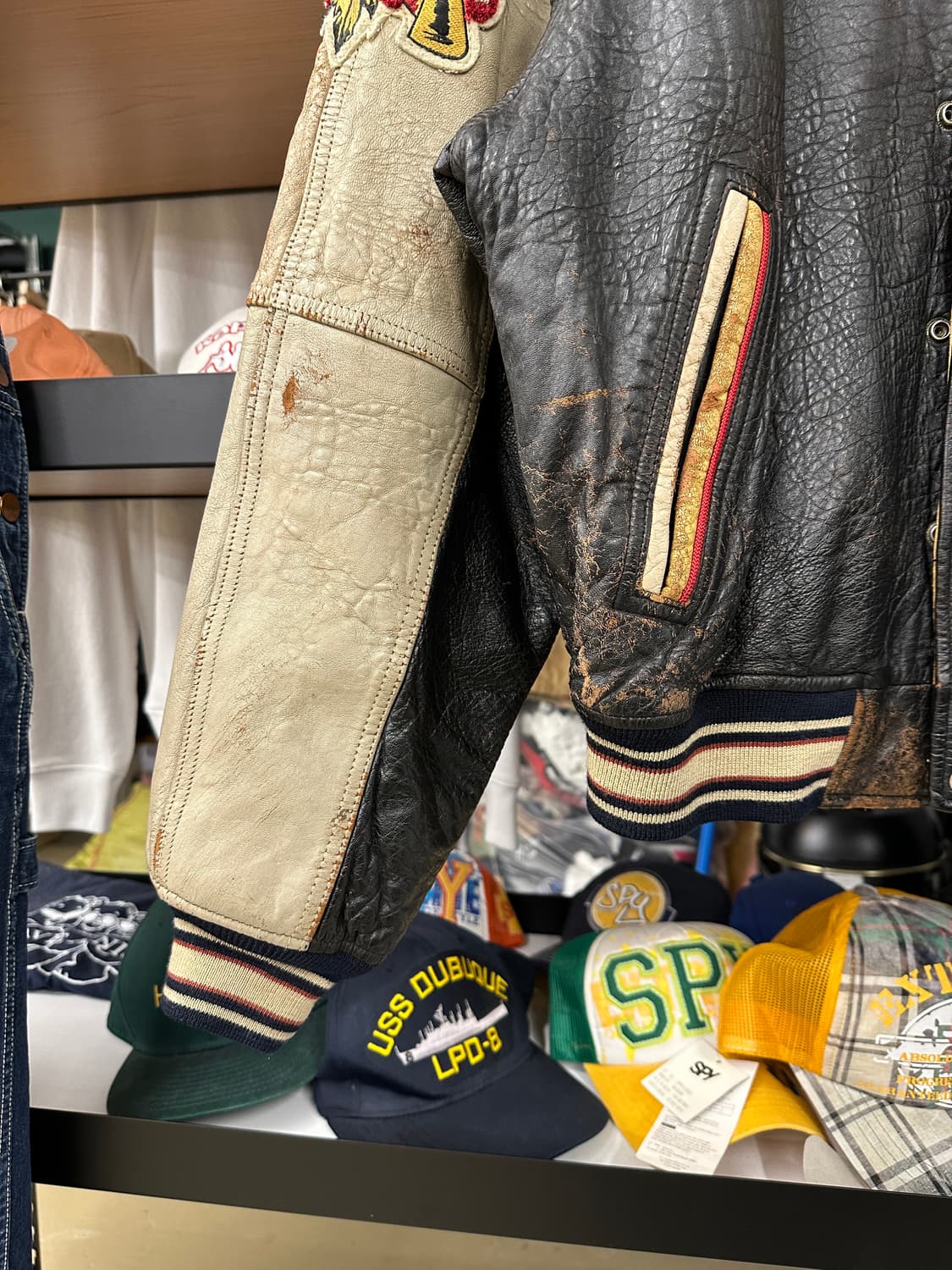 AVIREX) Sioux Chief 바시티 자켓 M 상품이미지4