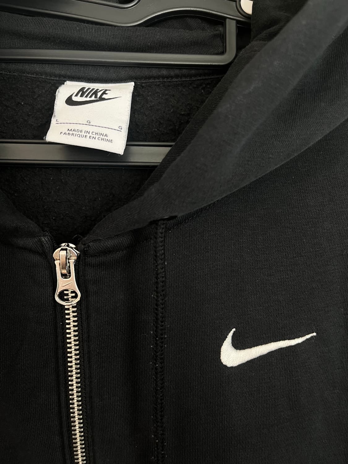 나이키 스우시 후드집업 블랙 (S)  상품이미지4