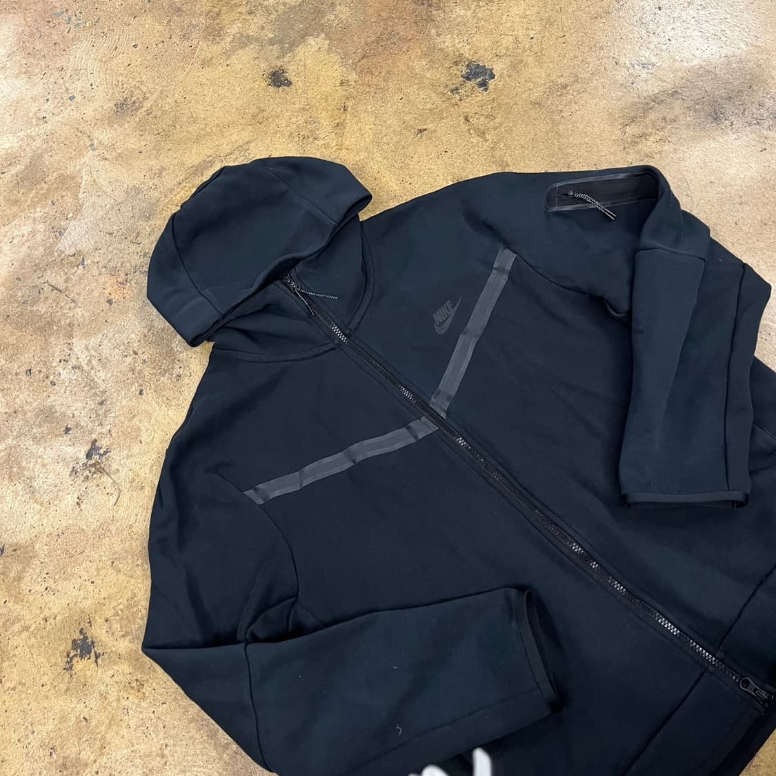 [정품/XXL] 나이키 테크 플리스 풀집업 블랙 b19 상품이미지1