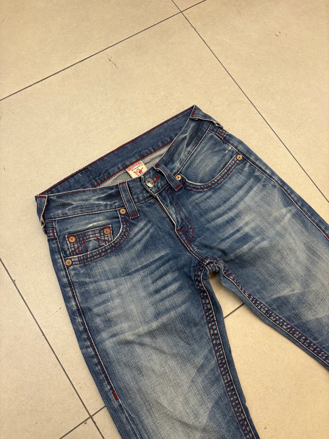 트루릴리전 섹션 스트레이트 데님팬츠 상품이미지4