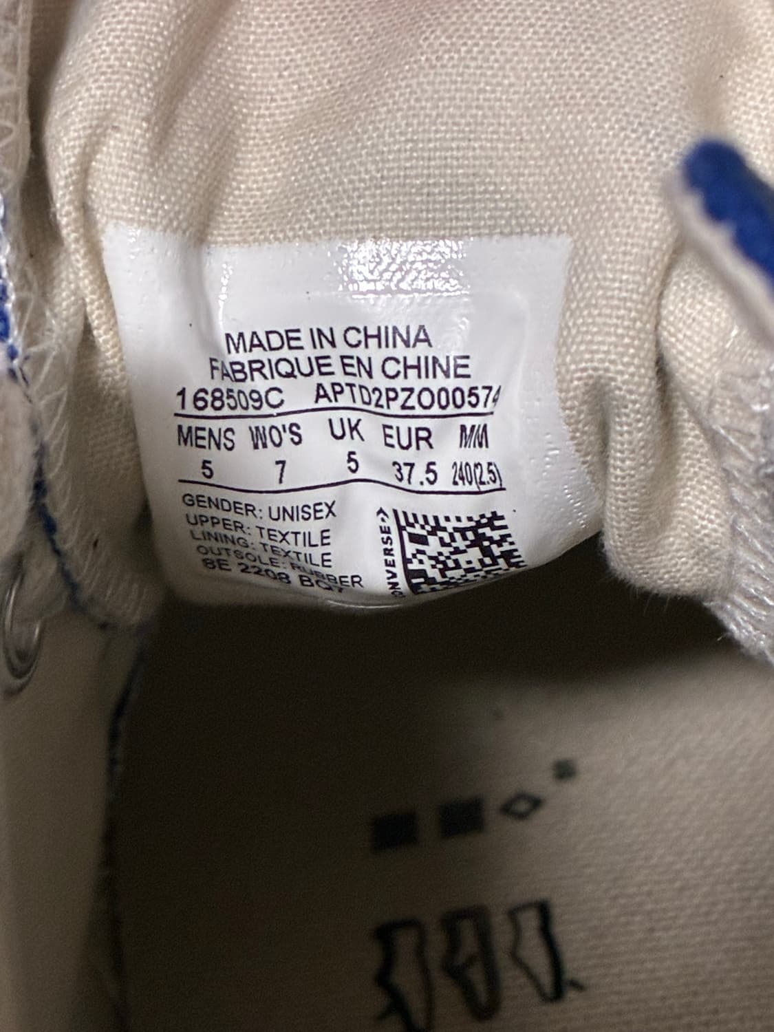 컨버스 척 하이블루 240 상품이미지2