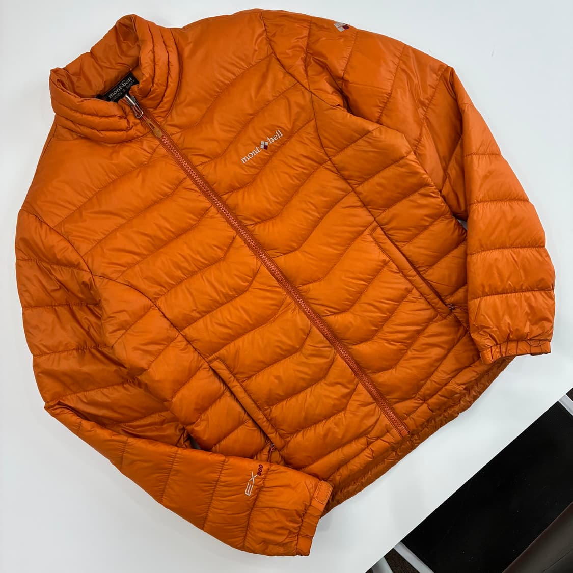 Mont-bell 몽벨EX800 구스다운 라이트웨이트 오렌지 패딩 상품이미지2