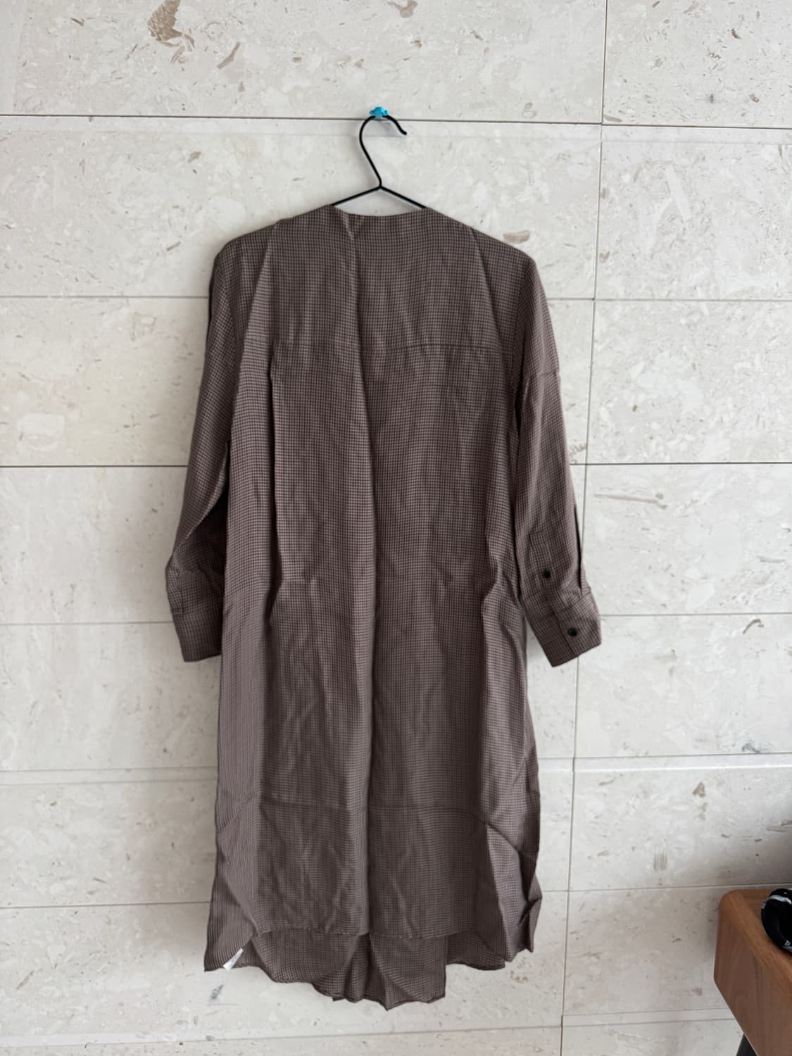 (정가 650$) 티비 Tibi 체크 셔츠 원피스 브라운 사이즈 2/s 상품이미지7