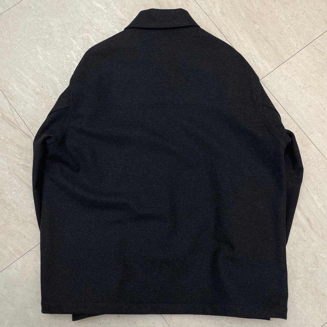 24fw 르메르 원포켓 울 오버셔츠 자켓 블루종 46 상품이미지3