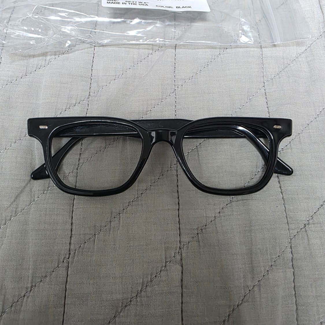 [50-21] 빈티지 크리스 옵티컬 얀크 YANK 블랙 안경테 2 상품이미지4
