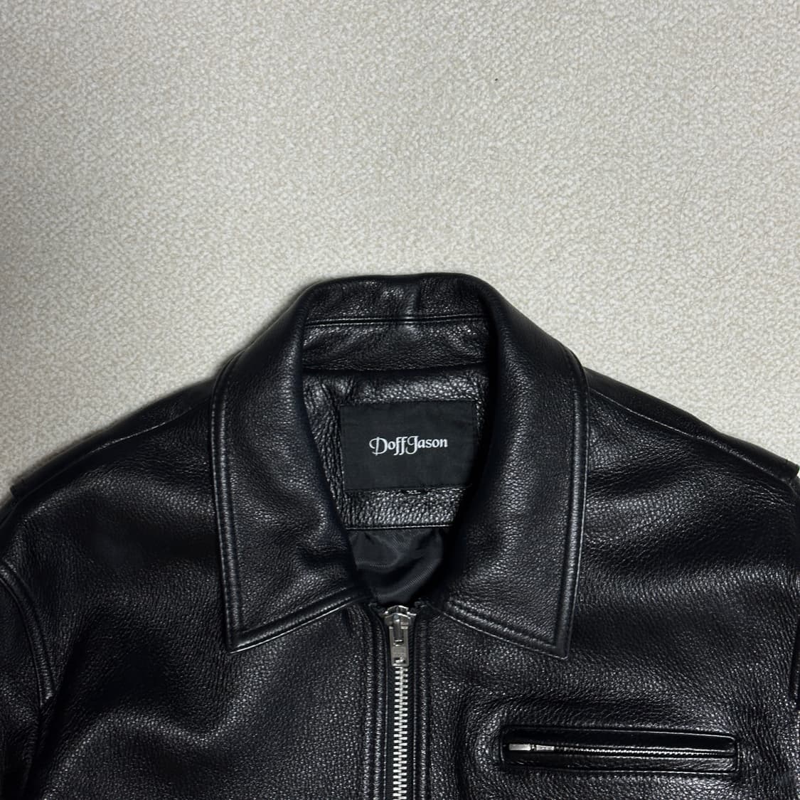 도프제이슨 카우하이드 싱글 자켓 상품이미지5