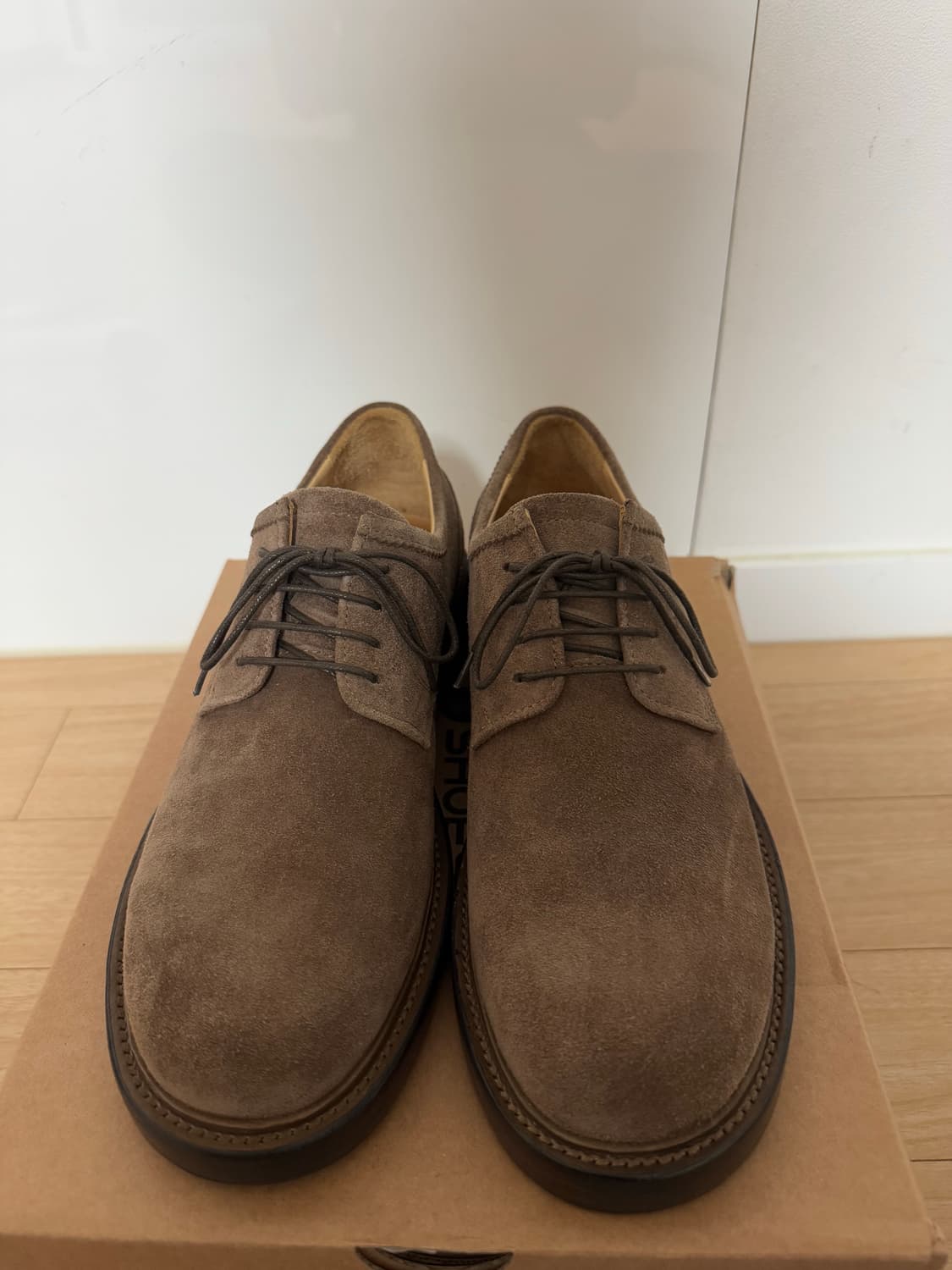 라스트뮤지엄 브라운 스웨이드 더비슈즈 260 상품이미지2