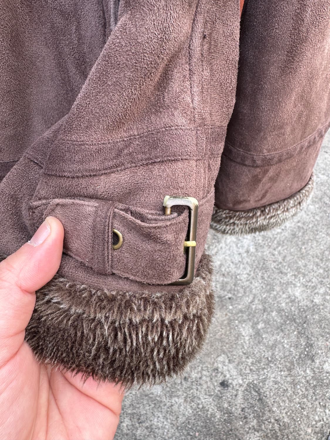 간사이 야마모토 진스 B-3 무스탕 자켓  상품이미지5