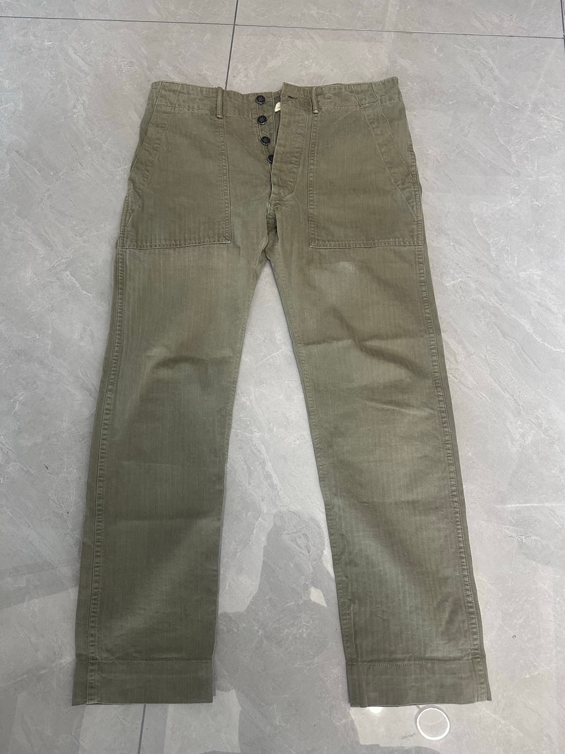 rrl 더블알엘 헤링본 퍼티그 팬츠 상품이미지1