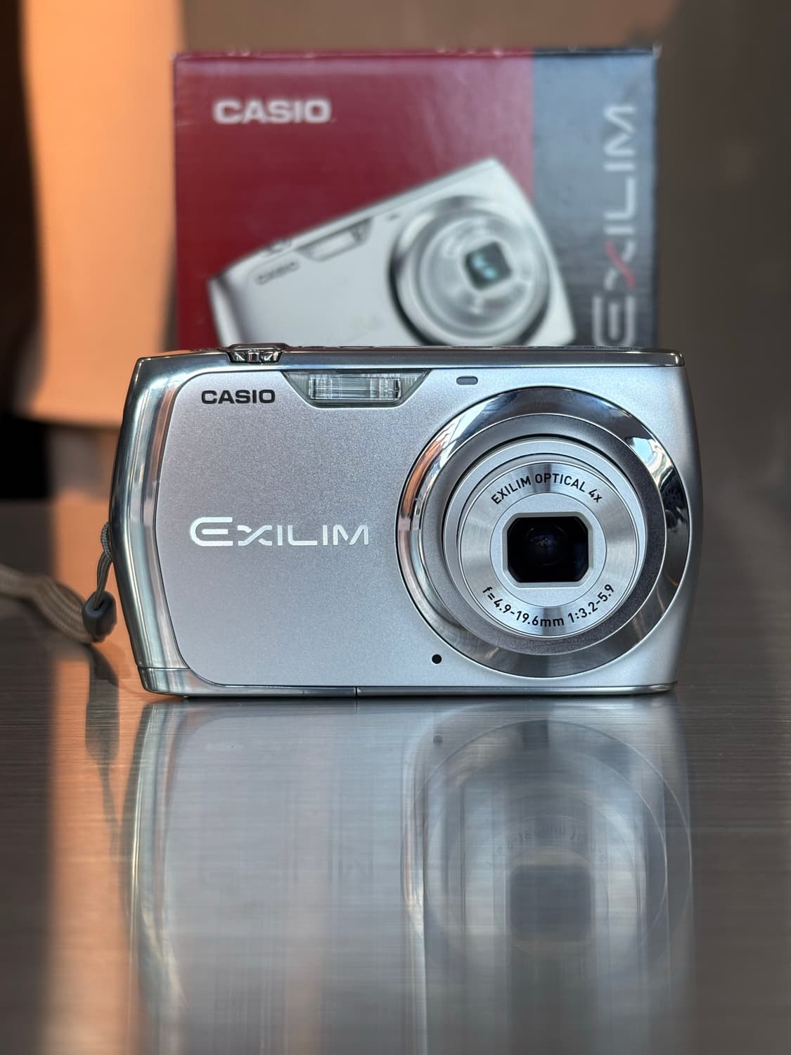 풀박/날짜표시)카시오 엑슬림 ex-z370 실버 빈티지디카 상품이미지1