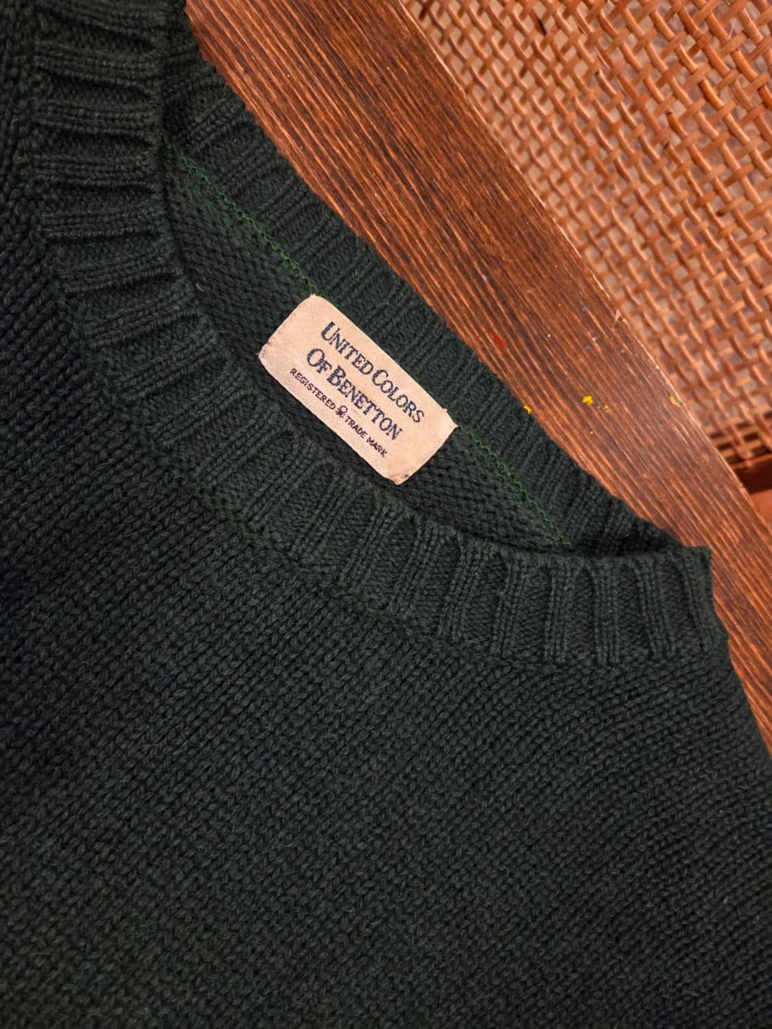 00'S 올드 베네통 램스울니트  상품이미지7