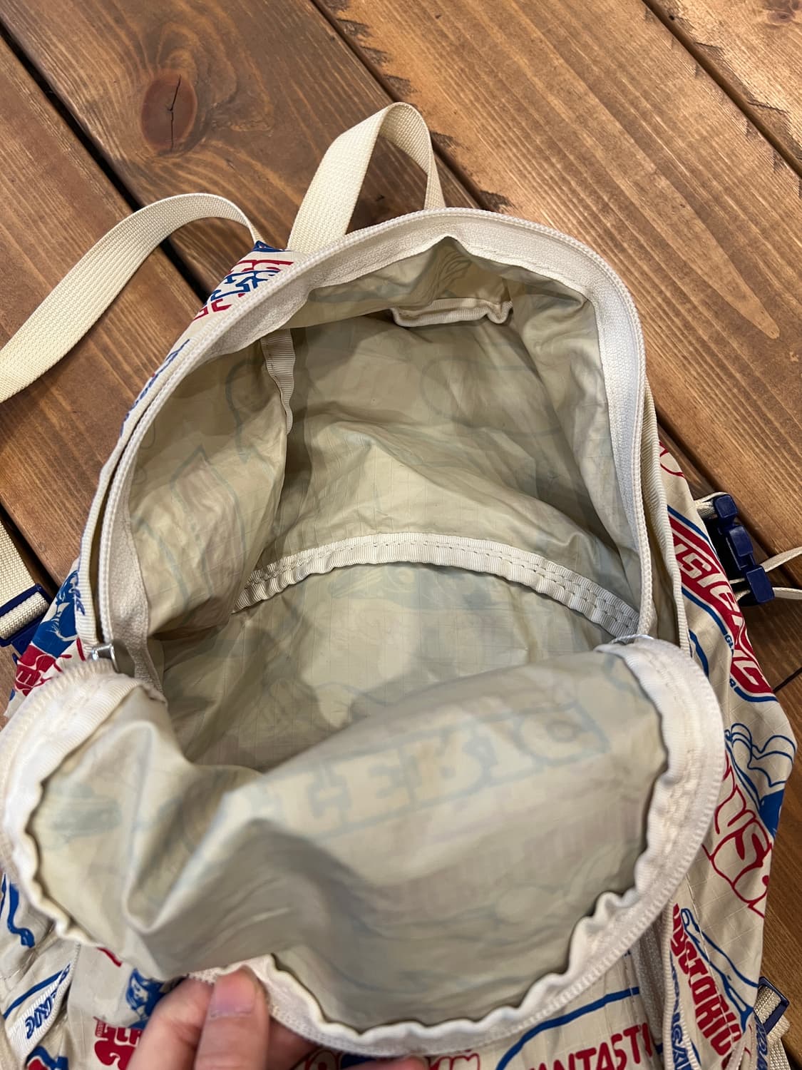 히스테릭글래머 패치 베이지 백팩 상품이미지3