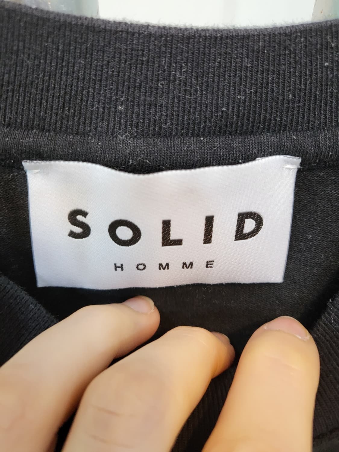 솔리드옴므 블랙 퀀텀 그래픽 반소매 티셔츠 (Black 'Quantum' 상품이미지5