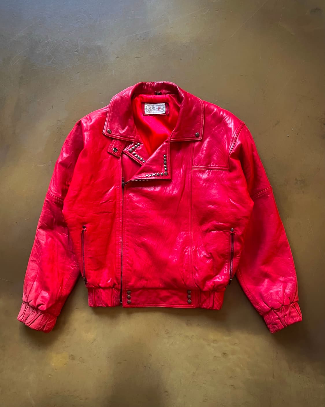 1980-90s Jpn Vintage Lambskin Stud JK 상품이미지4