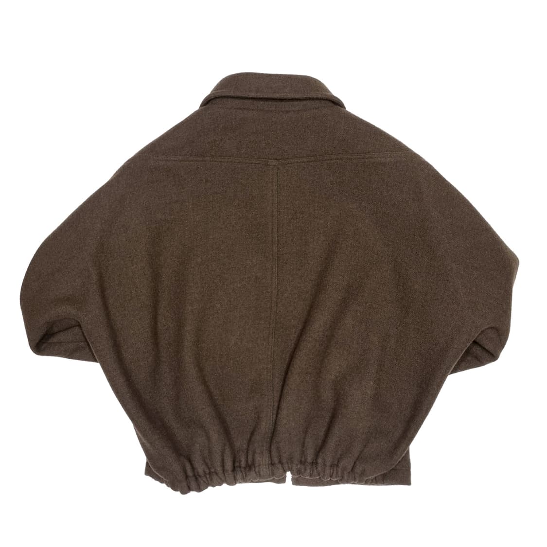 논노드 | 크롭 디테일 울 자켓 | 스트라이프 브라운 | 1  상품이미지2