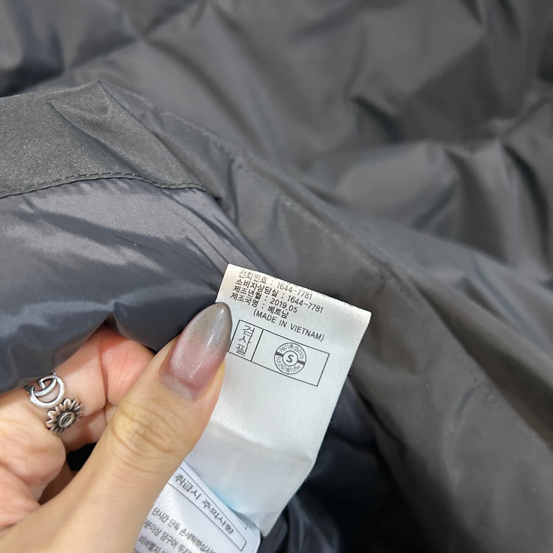 살레와 남성 구스다운 롱패딩 105 블랙 상태최상 상품이미지5