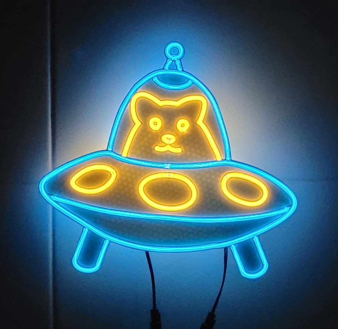 네온사인 햄스터 ufo 외계인 led 램프 무드등 조명 상품이미지1