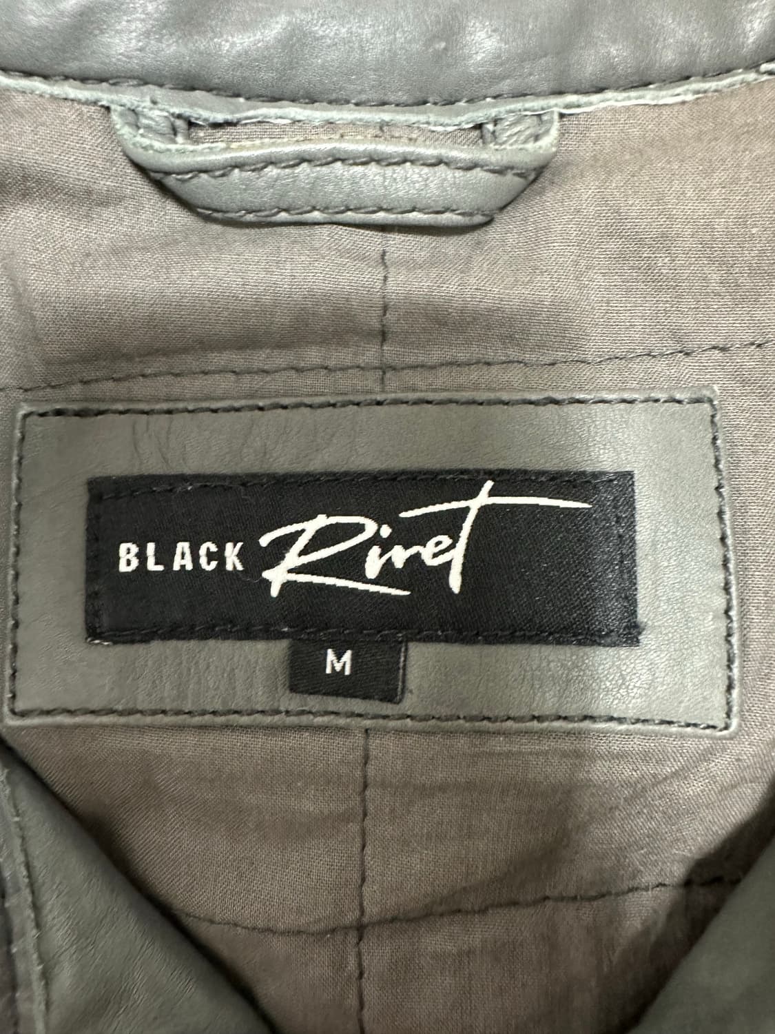 Black ribet 실버 라이더 레더 자켓 상품이미지6