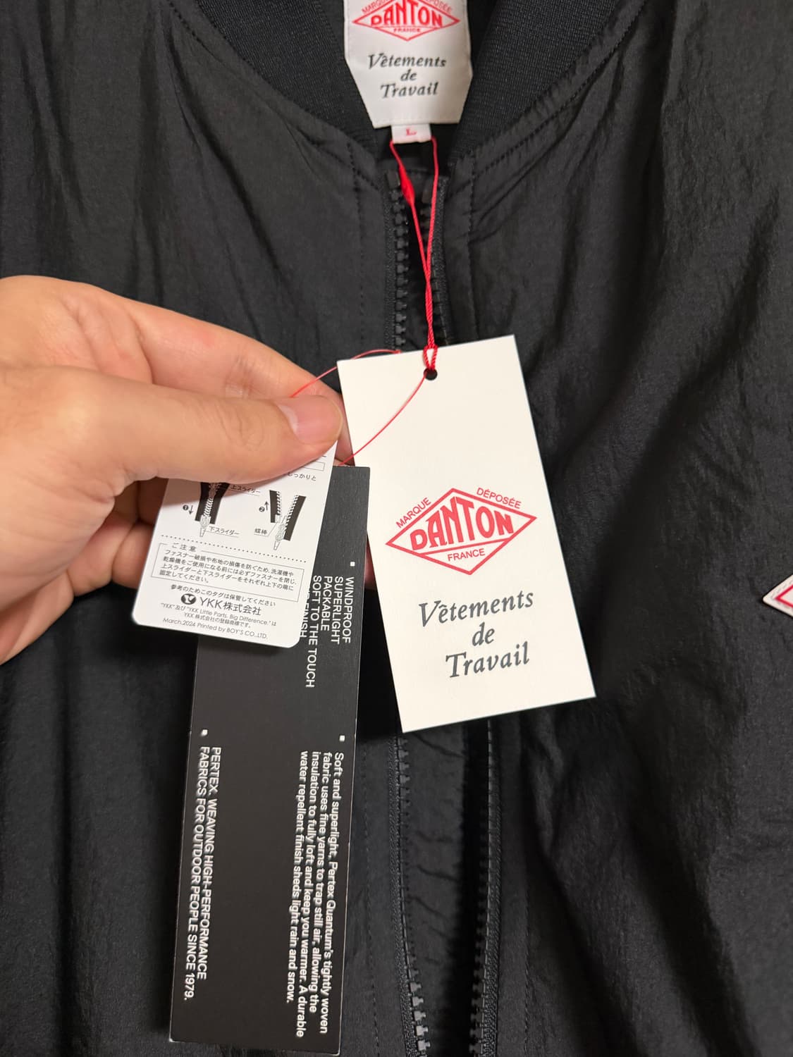 단톤 25fw 인슐레이션 봄버 자켓 패딩 점퍼 블랙 L 상품이미지6