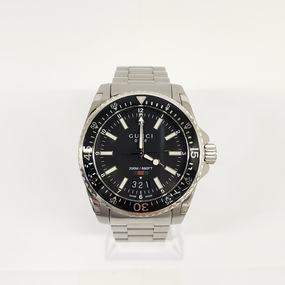 구찌 136.3 다이브 쿼츠 스틸 남성시계 40mm 상품이미지1