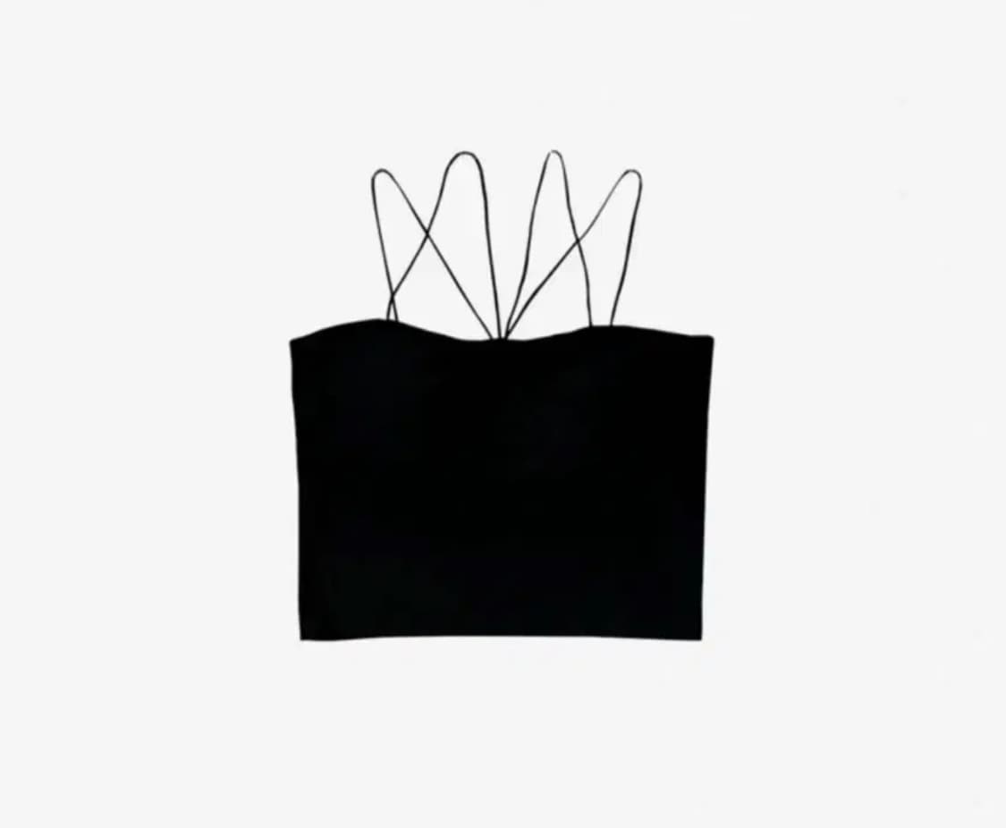 뉴얼린 브라탑 basic cross strap bra top 상품이미지1