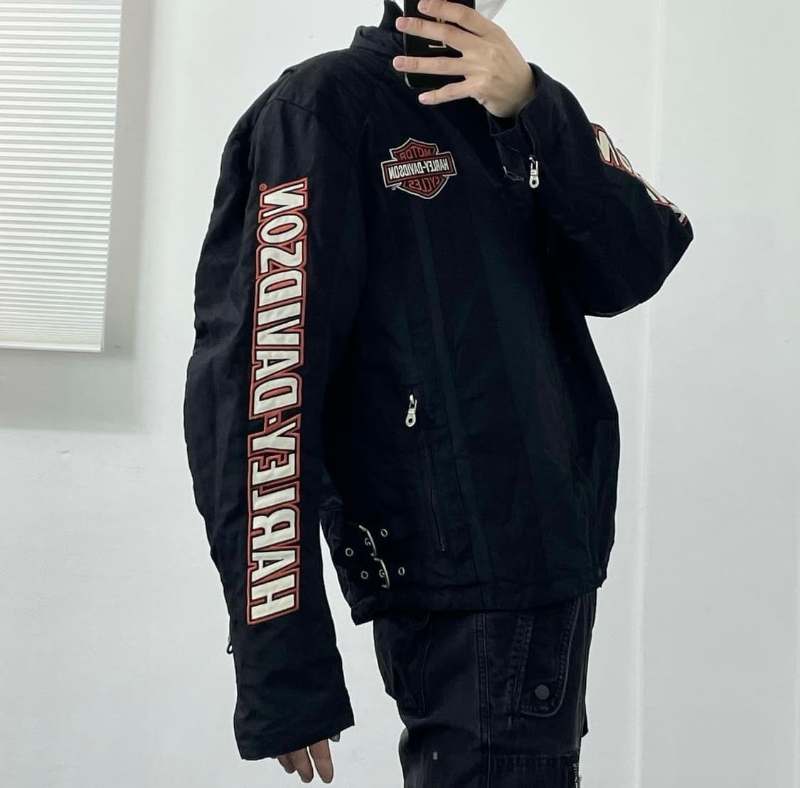 할리데이비슨 모터사이클 나일론 레이싱 자켓  상품이미지4