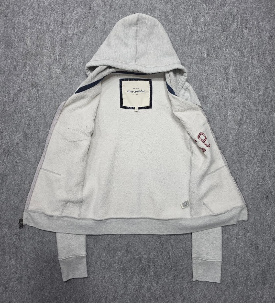 아베크롬비 Y2K 딱붙핏 투웨이 후드집업 L 상품이미지3