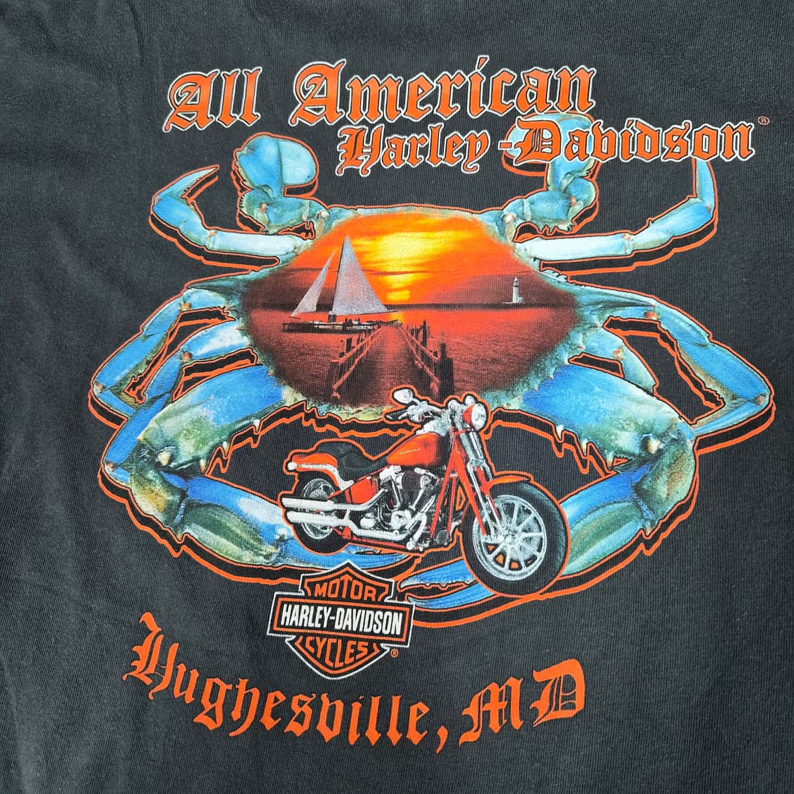 Harley Davidson 올 아메리칸 휴즈빌 반팔티 상품이미지5
