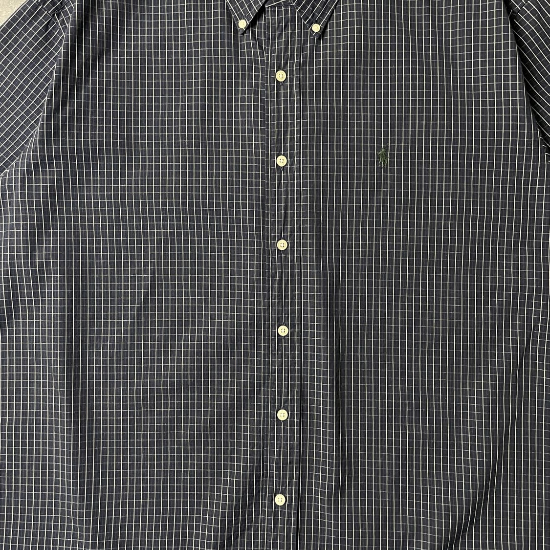 RALPH LAUREN 랄프로렌 네이비 체크 반팔 셔츠 A00769 상품이미지3