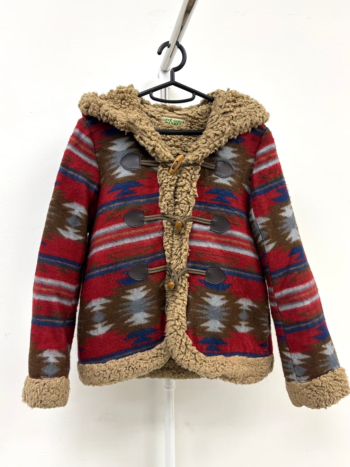 빈티지 노르딕 히피 더플 자켓 무스탕 상품이미지7