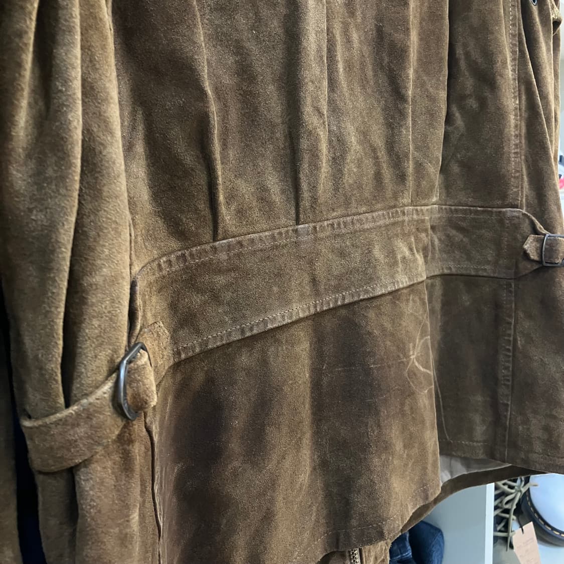 폴로 랄프로렌 스웨이드 송아지가죽 헌팅 자켓 L 상품이미지5