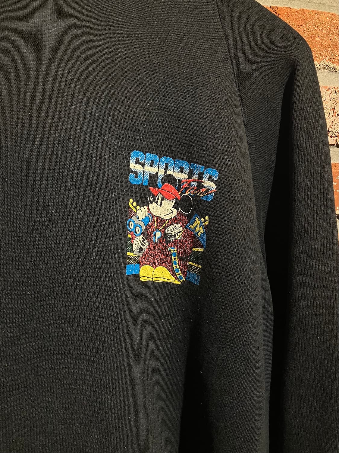 80s USA 빈티지 미키마우스 후드티 스웻 셔츠 상품이미지3