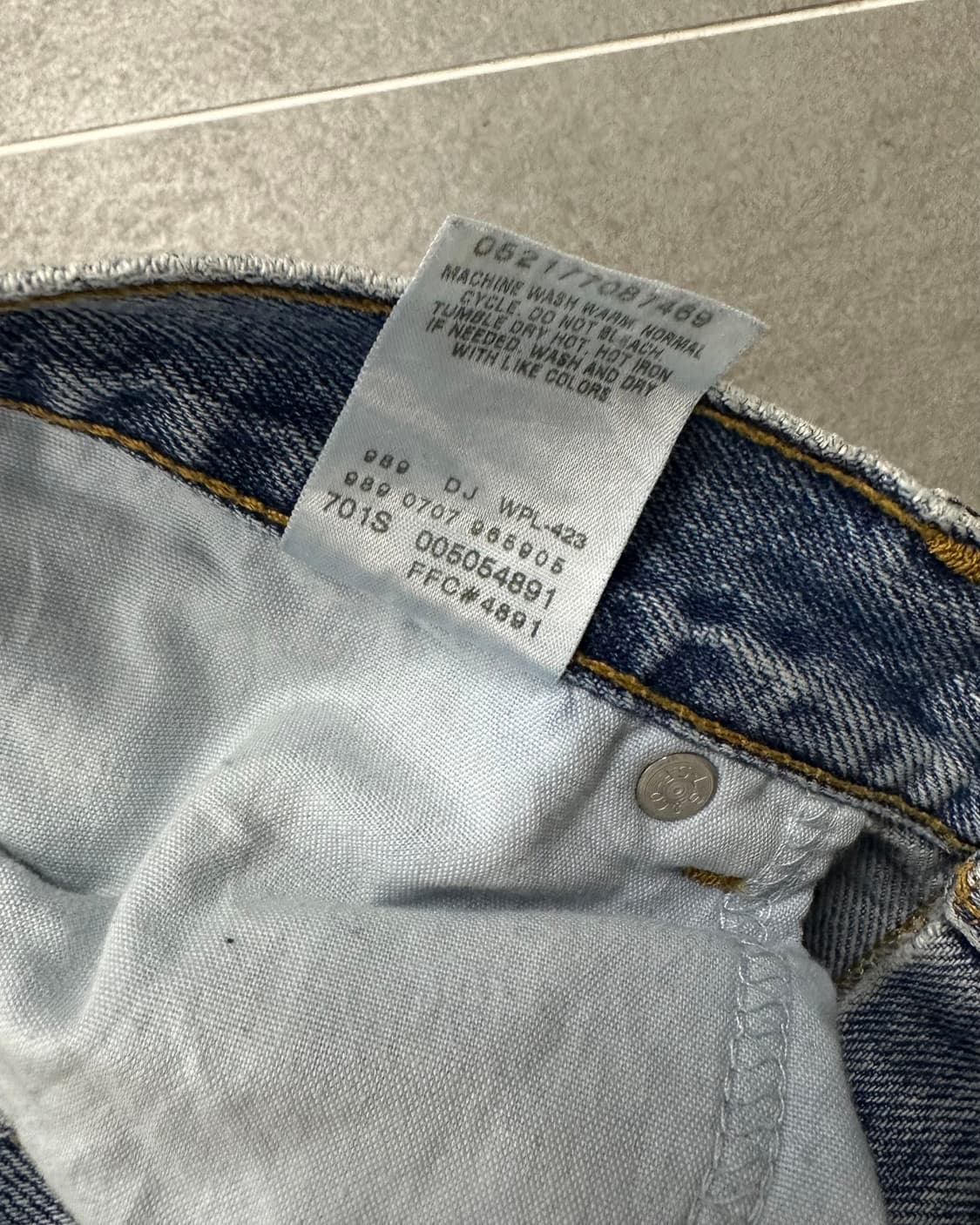 (허단42)00'S 리바이스 505 연청-M2039 상품이미지4