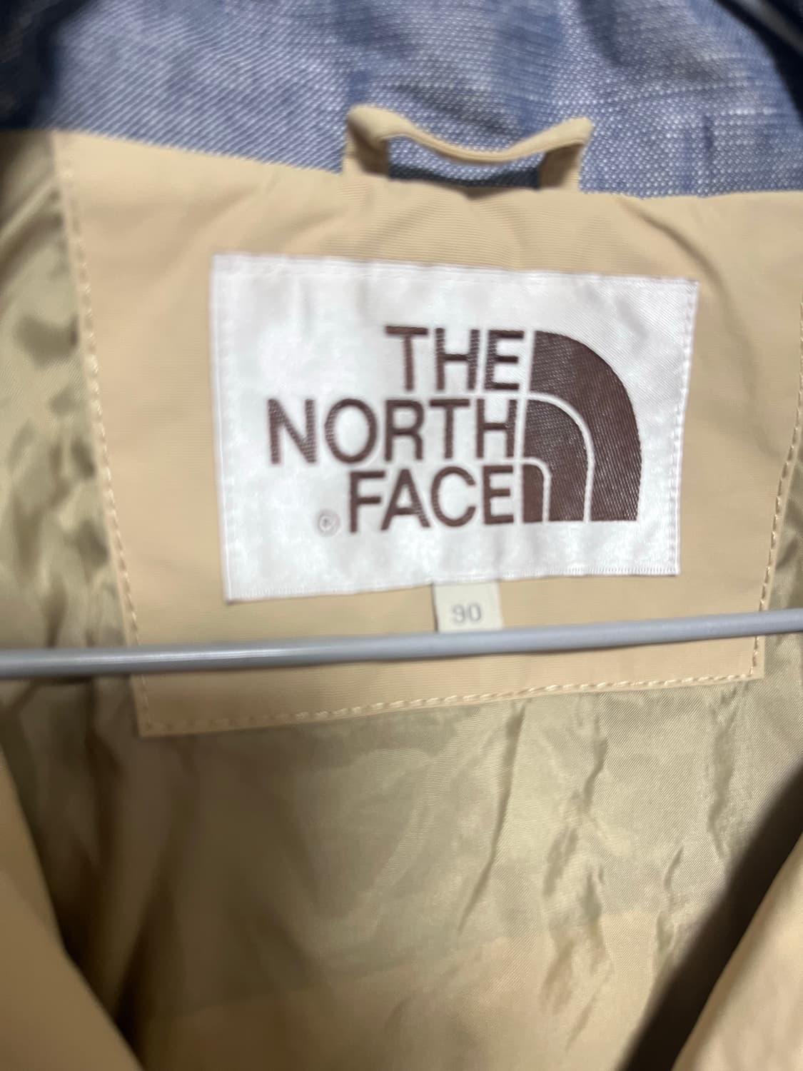 노스페이스  베이지 데님 배색 자켓 상품이미지6