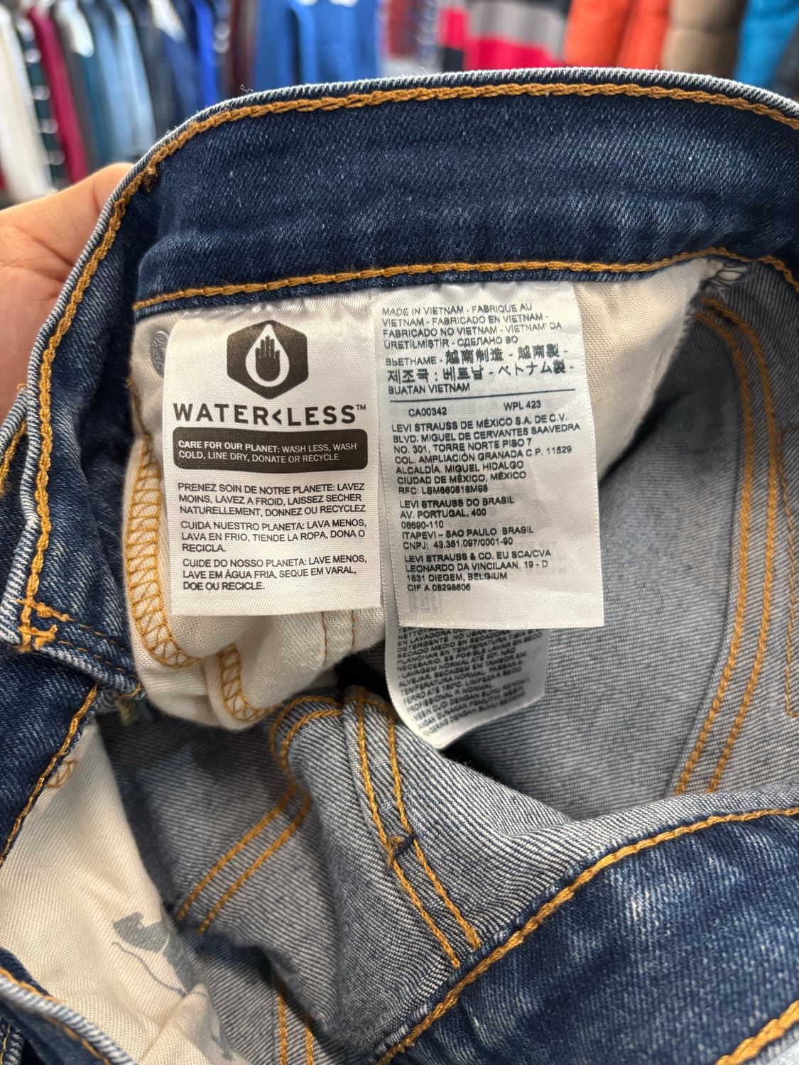 리바이스 502 워싱 데님 상품이미지4