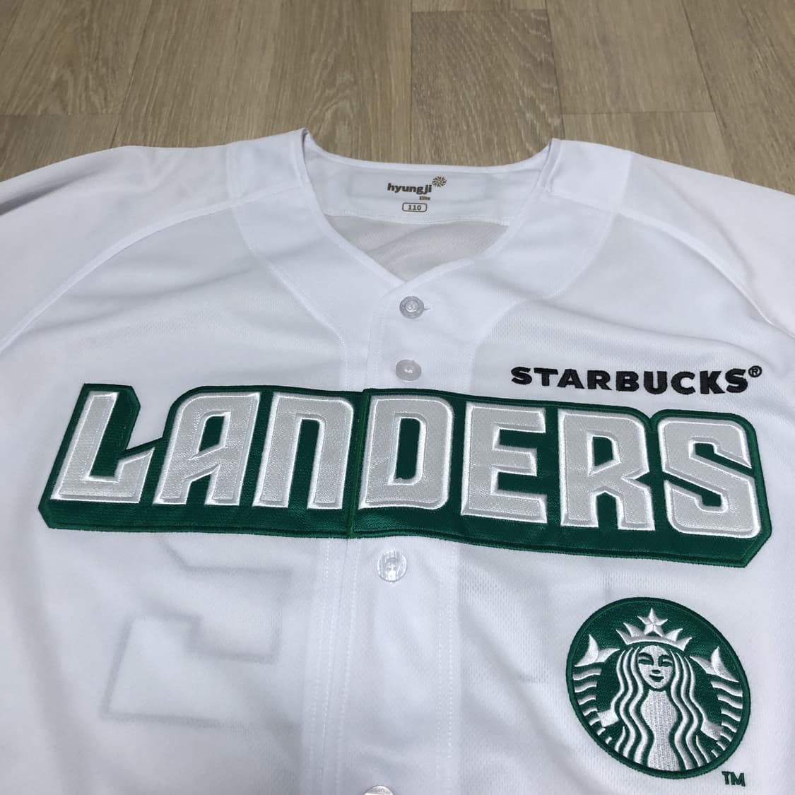 (110 / 2XL) SSG 랜더스 X 스타벅스 22 주년 져지 유니폼 상품이미지4