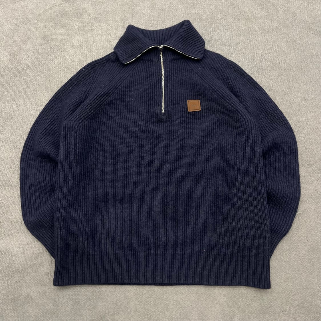 L lee 울 하이넥 반집업 니트 상품이미지1