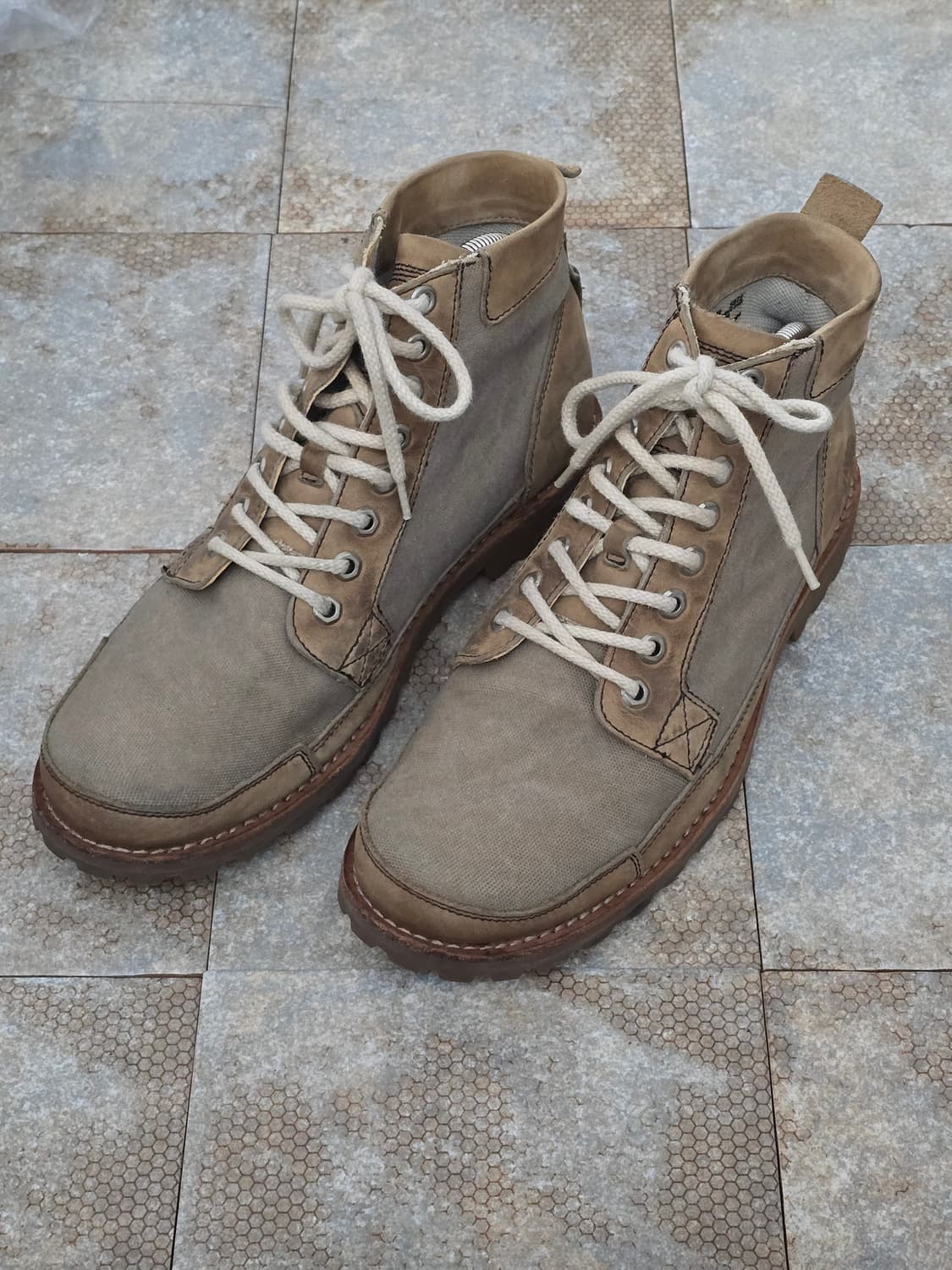 (280)팀버랜드 빈티지 레이스업 캔버스 워커 부츠 상품이미지1