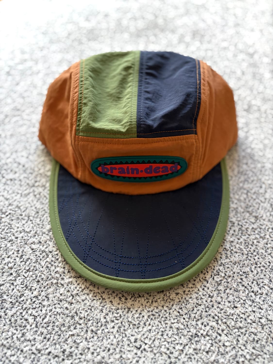 브레인데드 롱빌 컬러블럭 캡 상품이미지1