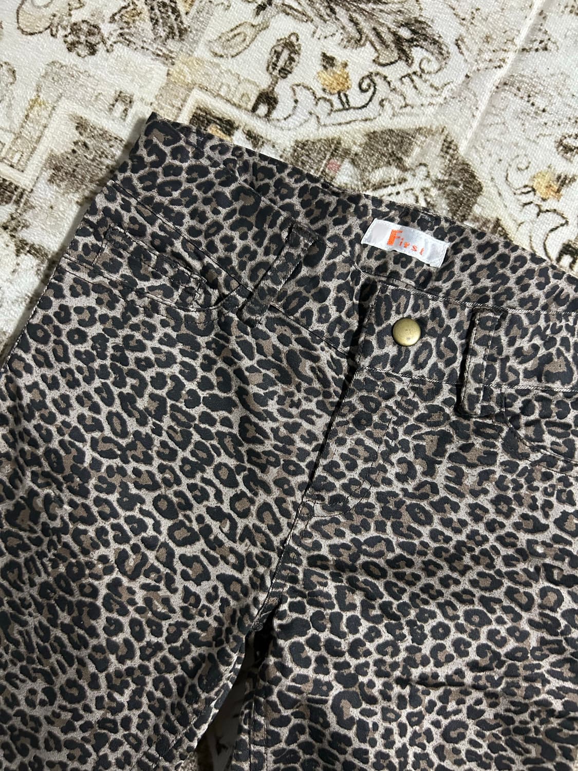 leopard skinny gal pants 상품이미지2