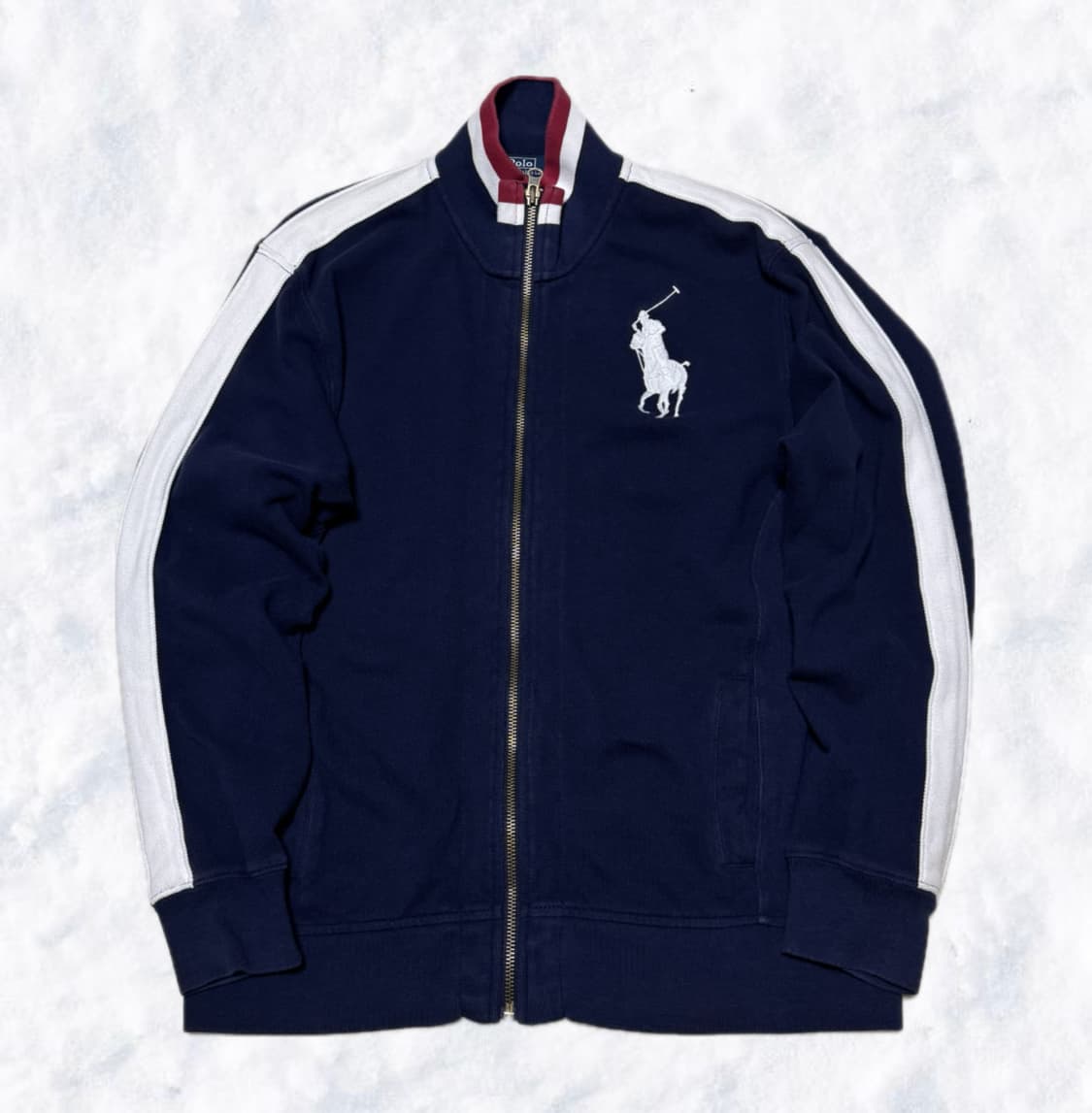 폴로 랄프로렌 빅포니 네이비 / 화이트 집업 상품이미지3
