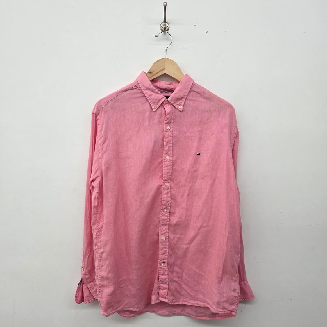 타미힐피거 핑크 셔츠 남방 남L 상품이미지1