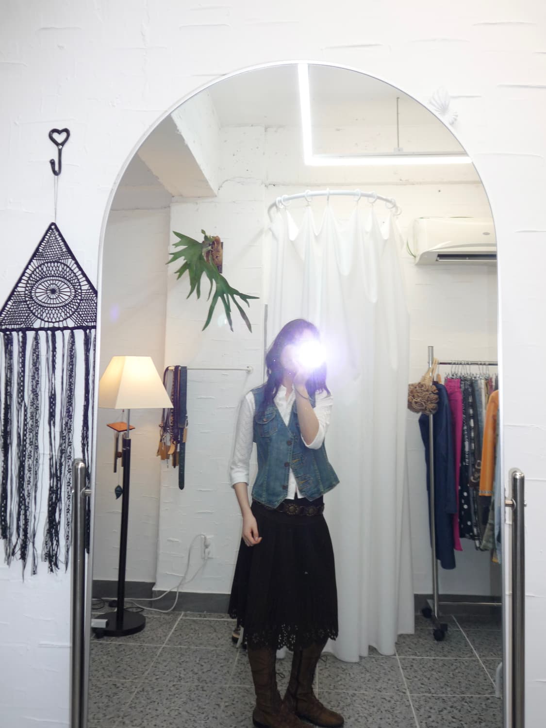 deep blue denim vest 상품이미지5