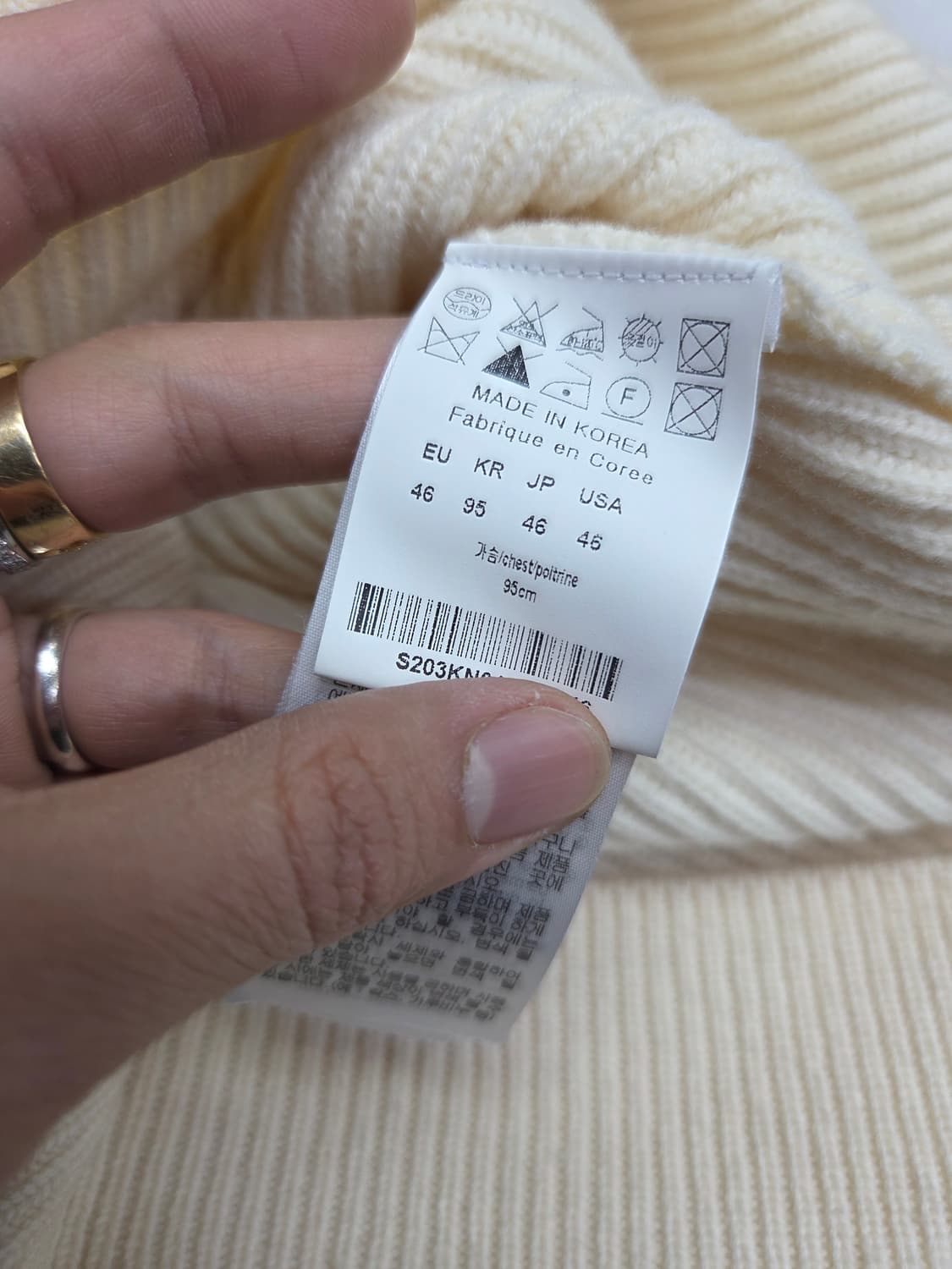 솔리드옴므 캐시미어 니트 46 상품이미지5